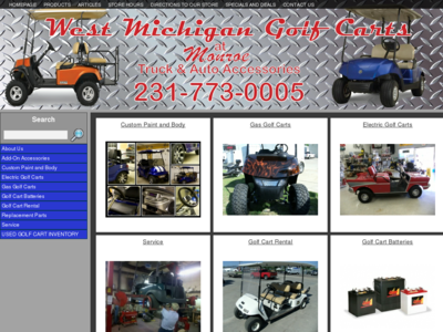 West Michigan Golf Carts in Muskegon Michigan Phone: 231-773-0005 - All the best prices on used golf carts anywhere in michigan